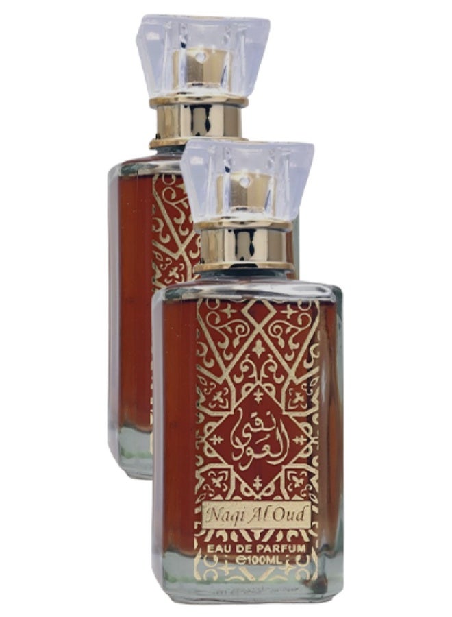 نقي 2 قطع عطر نقي العود للرجال 100 مل - Image 1