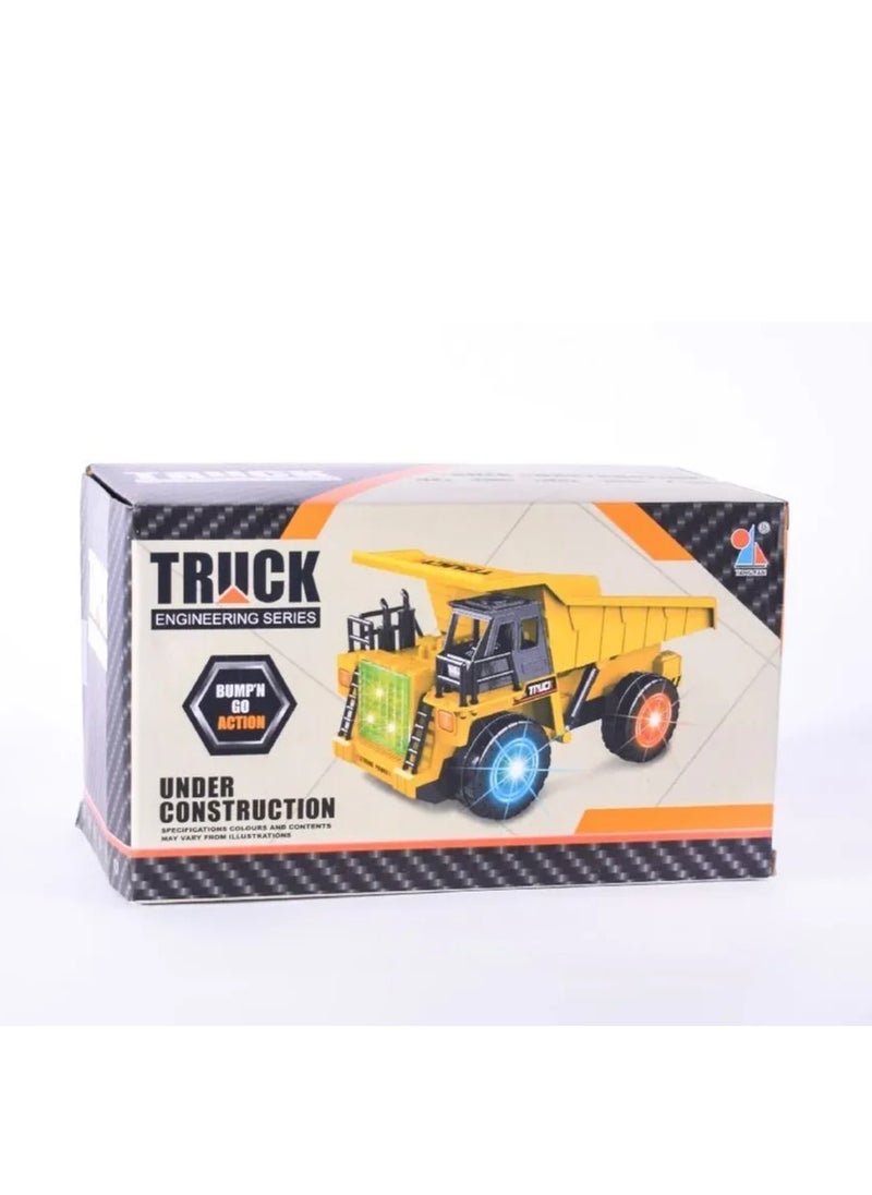 Rally Mini Dump Truck Toy Push Light Sound  - Image 2