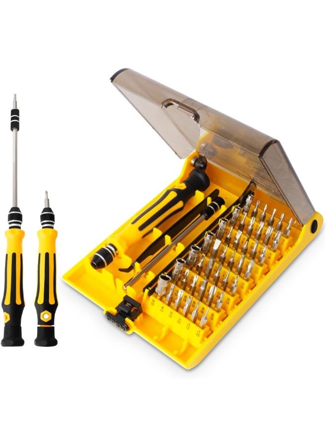 45 in 1 Mini Precision Screwdriver Set with Tweezers & Extension Shaft - Image 1