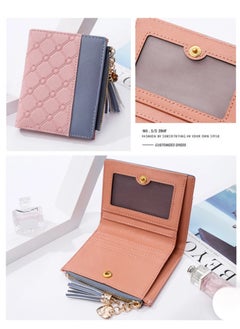 Deabolar Women Wallet  Leather Short Wallet Bifold RFID Blocking Wallet Credit Card Holder Organizer with Zipper Pocket Mini Lady Purse  - Image 2