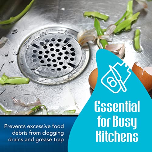 STEADYKLEEN - 3.5-inch Commercial Sink Strainer on 3 Tier Sink Twist Waste Drain, Durable Flat Kitchen Strainer with Tabs, (not Meant for Residential use) - Image 4