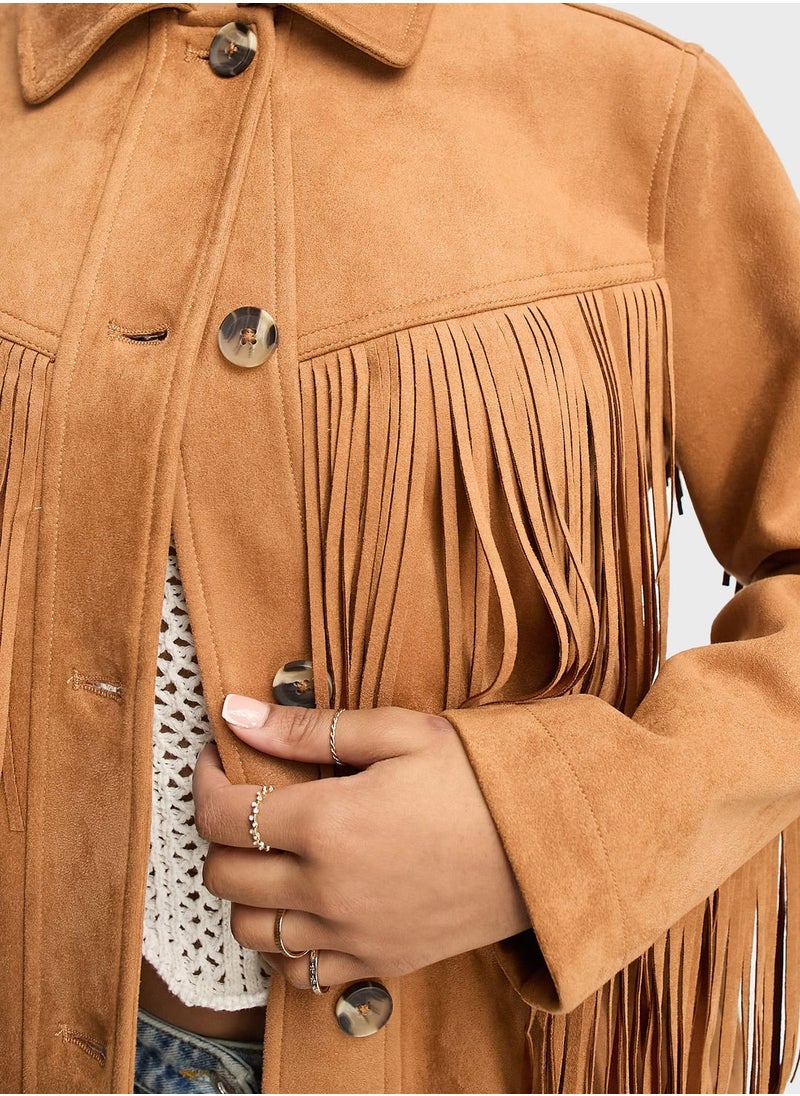 Miss Selfridge - Button Detail Jacket - Image 1