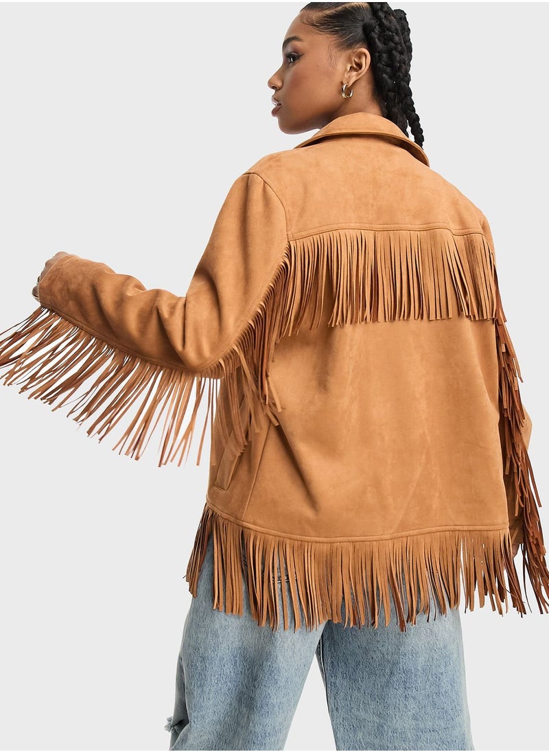 Miss Selfridge - Button Detail Jacket - Image 1
