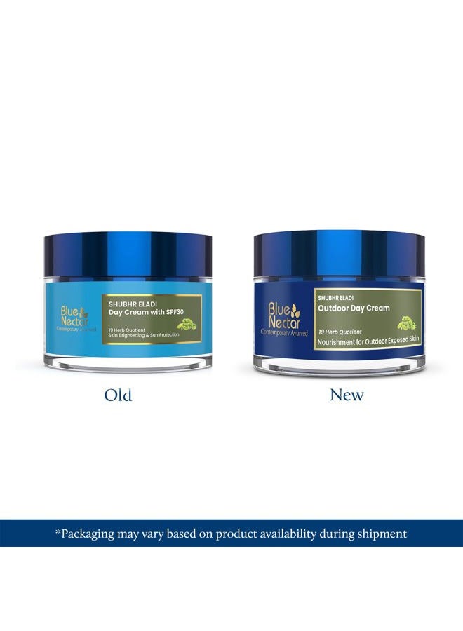 Blue Nectar SPF 30 Plant Based Brightening Face Cream Eladi Kumkumadi Cream for Natural Skin Brightening Face Cream for Women Daily Use (16 Herbs, 50g) - Image 2