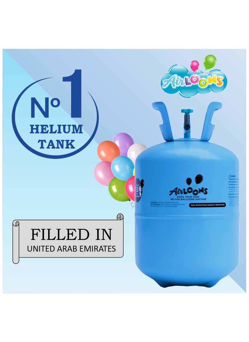 Airloons - Airloons Disposable Helium Balloon Pump Kit With 30 Mixed Latex Balloons 9 Inchs For All Occasions - Birthday Party, Engagement & Wedding Decoration, Anniversary Décor, Diwali Festival, Bridal Shower - Image 1