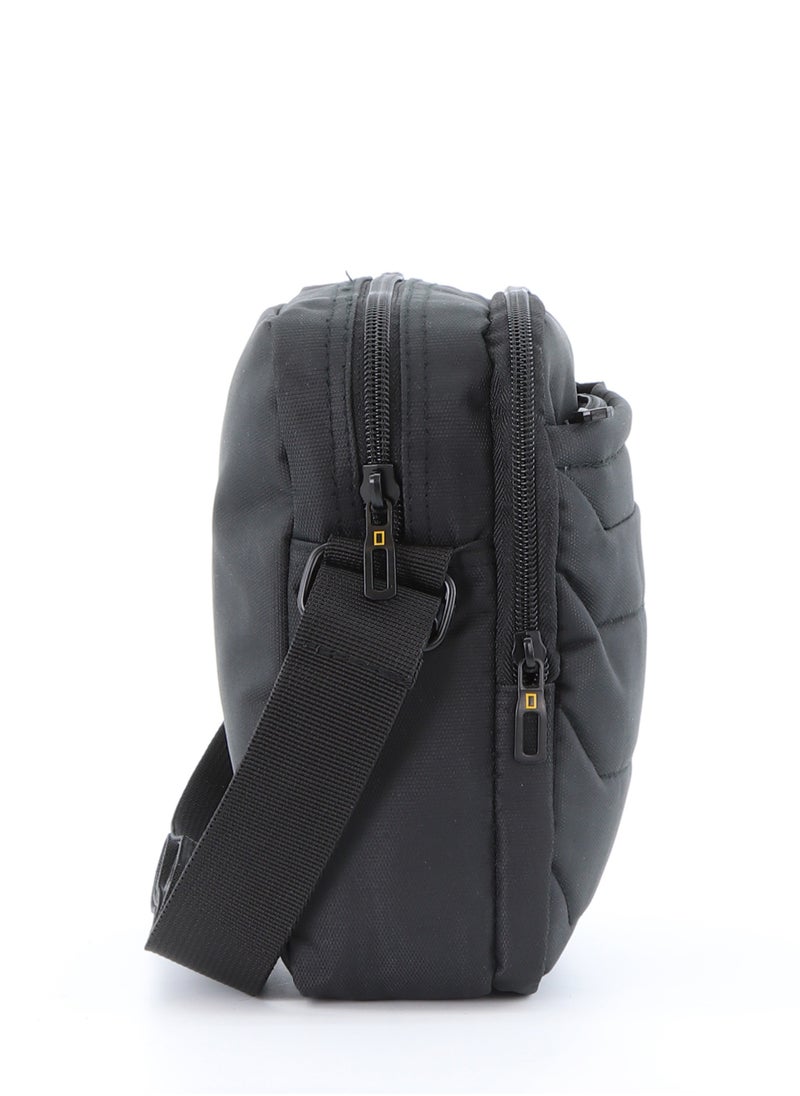 NATIONAL GEOGRAPHIC - National Geographic Pro Utility Bag Black - Durable Everyday Shoulder Bag for Men and Women, School Travel College Office University Business Bag - Image 1