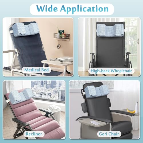 AOSSA Surgery Pillow for Sleeping Upright, Head & Neck Support Positioner for Post Eye, Facial, or Dental Surgery, Recovery Pillow for Back Sleep Training and Face Stability - Image 4