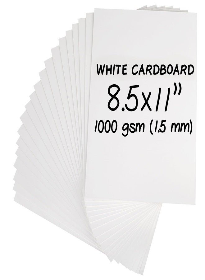 Navy Penguin Heavy-Duty Cardboard Sheets 8.5 x 11 in - 1000 GSM (1.5mm Thick) - 20 Sheets of Card Board for Binding Covers, Book Boards, Backing and Crafts - Sturdy Alternative to Cardstock Paper Sheets - Image 1