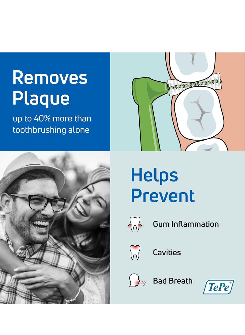 TePe Interdental Brush Angle, Angled Dental Brush for Teeth Cleaning, Multi Pack - Image 2