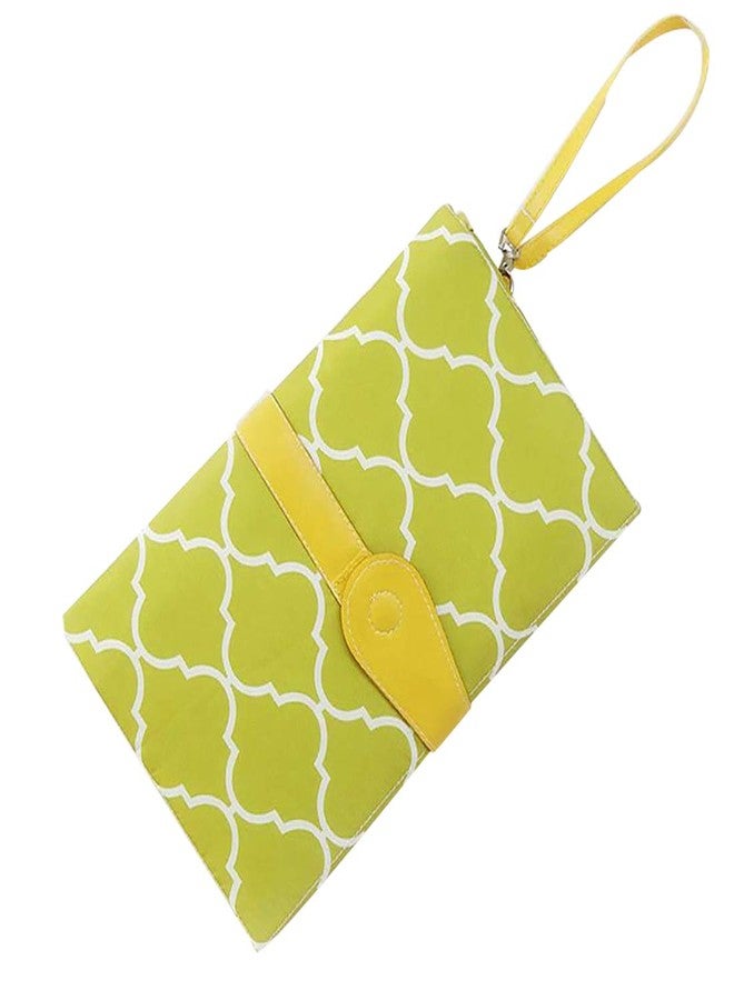 Desi Rang Waterproof Baby Diaper Changing Mat Portable, Foldable & Reusable Pad with Leak-Proof Layer Soft, Washable Underpad for Newborns, Travel & Home Use Quick-Dry, Lightweight & Durable (Yellow) - Image 1