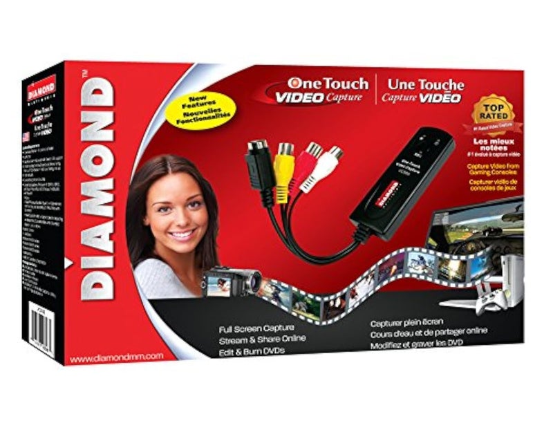 Diamond Multimedia Diamond VC500SE One Touch VHS & Camcorder to Digital Video Converter for Windows & Mac (Supports macOS Tahoe) - Image 1