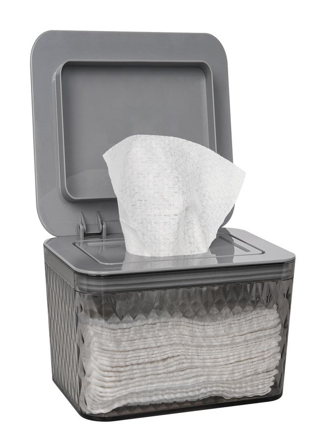 Whiidoom Wipes Dispenser, One-Handed Operation Wipe Holder for Baby & Adult, Seal-Designed Wipes Container for Bathroom Keep Diaper Wipes Fresh (Grey) - Image 1