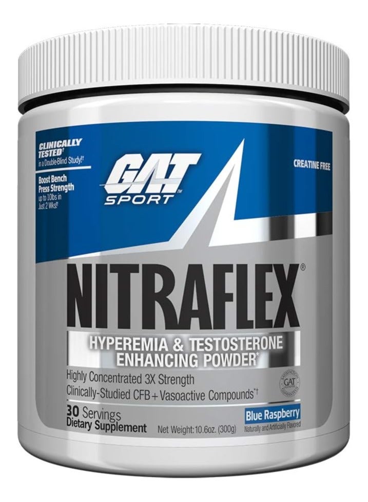 GAT SPORT Pre Workout Blue Raspberry 30 Servings - Image 1