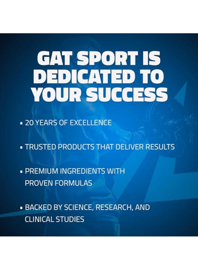 GAT SPORT Pre Workout Blue Raspberry 30 Servings - Image 5