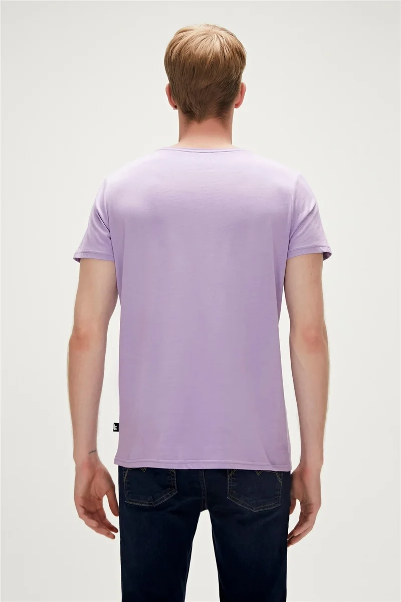 Bad Bear Bear Tee T-Shirt Lavender Purple Logo Printed Men's T-Shirt10