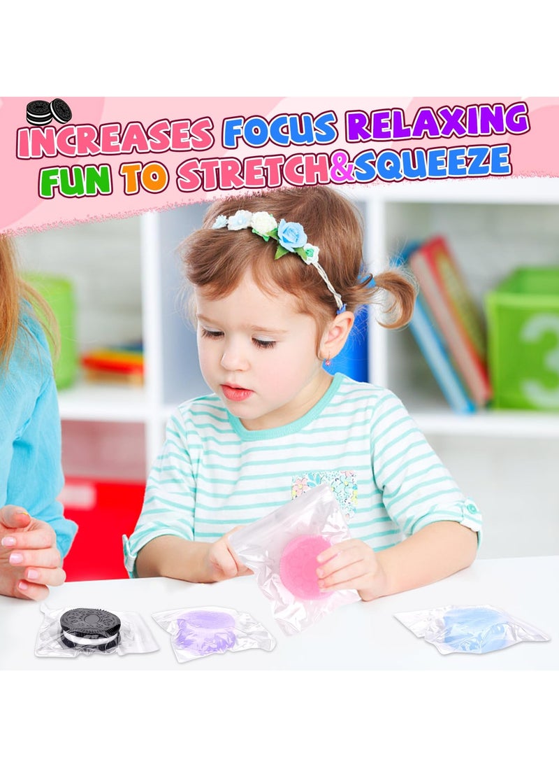 Bebiland 4 PCS Squishy Toys, Biscuit Stress Relief Pinching Simulation Decompression Squeeze Toys for Birthday Gifts, Anxiety Relief Sensory Toys (Multicolour)  - Image 5