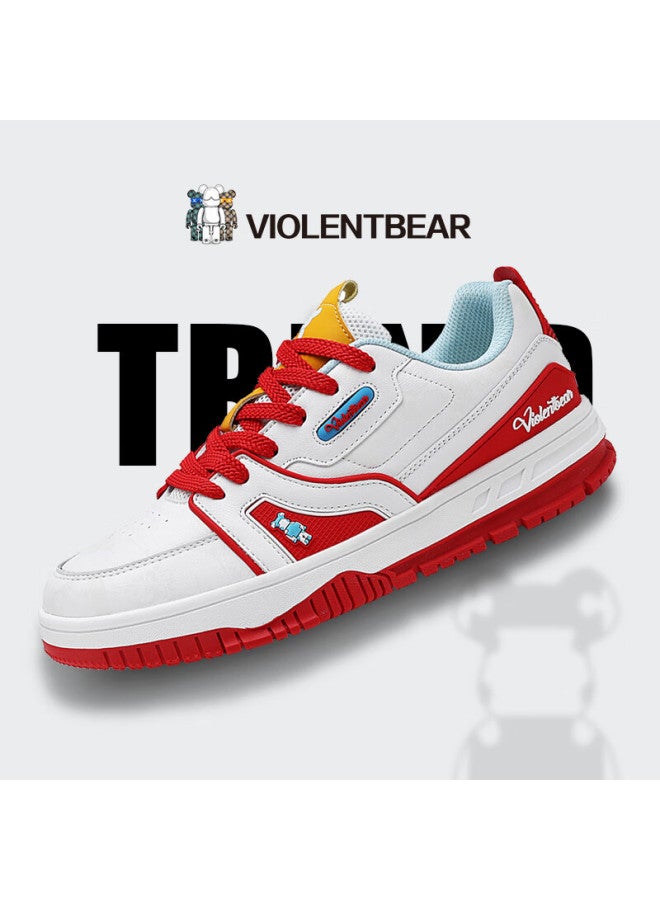 Violentbear Men's Sneakers, Skateboard Shoes, Air Force One Style, Fashion Trendy Couple's Versatile Casual Low-top Shoes