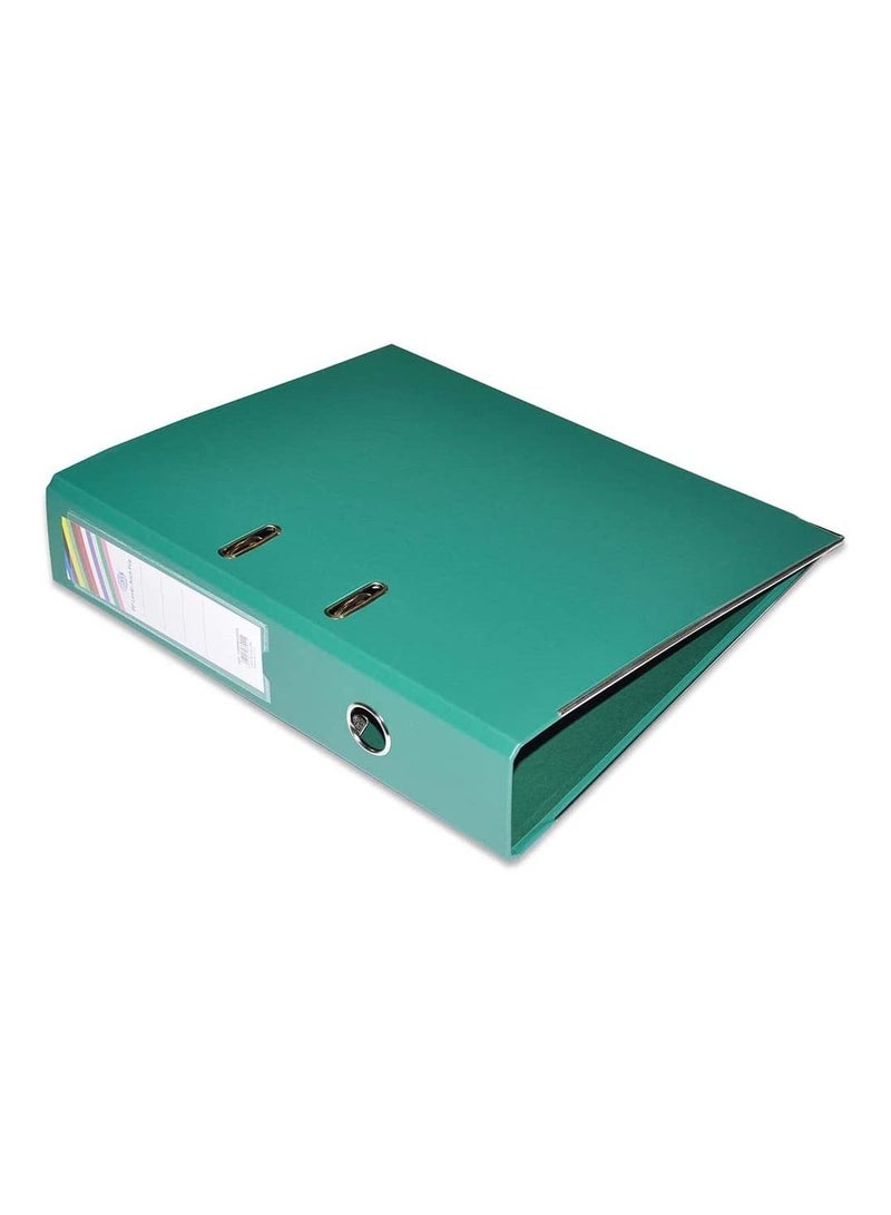 FIS PACK OF 10 PP LEVER ARCH FILE, 8CM, F/S SIZE, GREEN, PP ORIGIN GERMANY - FSBF8PGRFN10 - Image 2