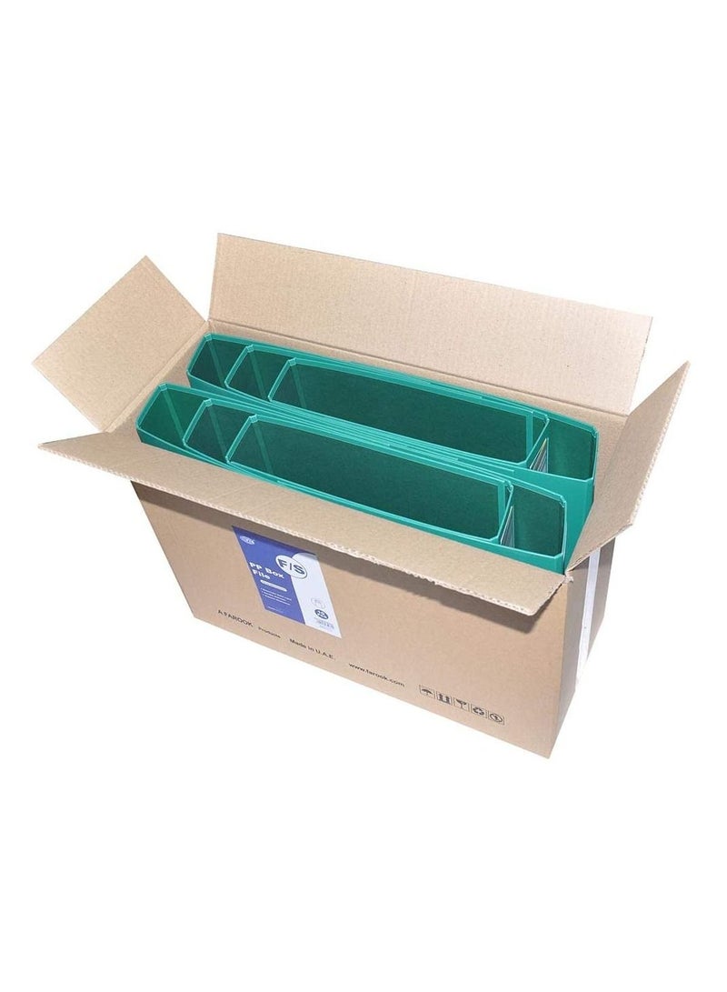 FIS PACK OF 10 PP LEVER ARCH FILE, 8CM, F/S SIZE, GREEN, PP ORIGIN GERMANY - FSBF8PGRFN10 - Image 4