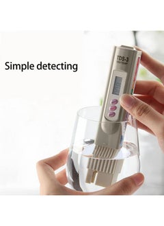 Thoraya Portable Gray Water Quality Tester Meter 3 Button Digital Display Water Quality TDS Test Pen for Aquarium  - Image 2