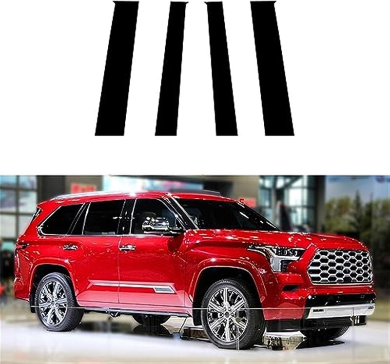 Wivplex Glossy Black Car Window Trim Cover for Sequoia XK60/XK80 - Image 2