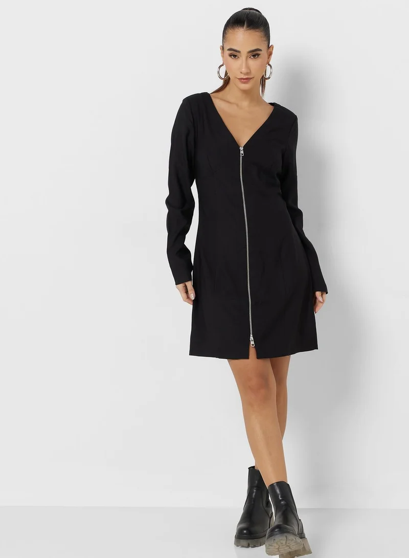 Calvin Klein Jeans Zipper Front Dress