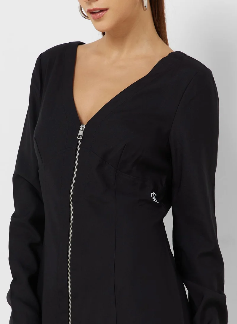 Calvin Klein Jeans Zipper Front Dress