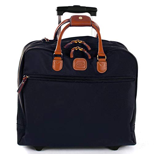Bric's X-Bag/X-Travel 2.0 - Pilot Bag - Rolling Carry On Luggage - Business - 14 x 15.5-Inch Luggage Laptop Bag, Navy - Image 1