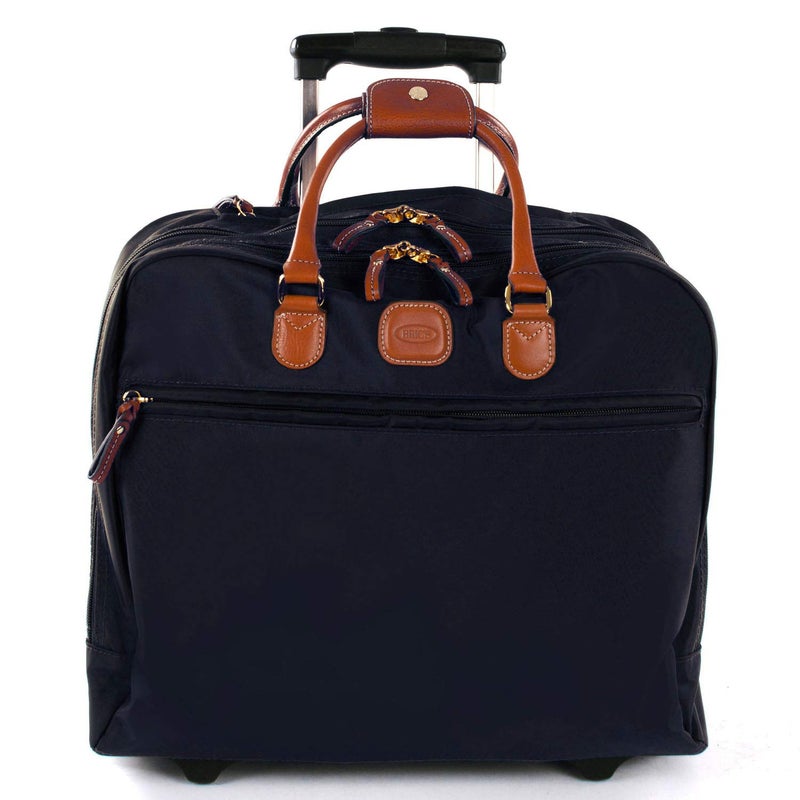 Bric's X-Bag/X-Travel 2.0 - Pilot Bag - Rolling Carry On Luggage - Business - 14 x 15.5-Inch Luggage Laptop Bag, Navy - Image 5