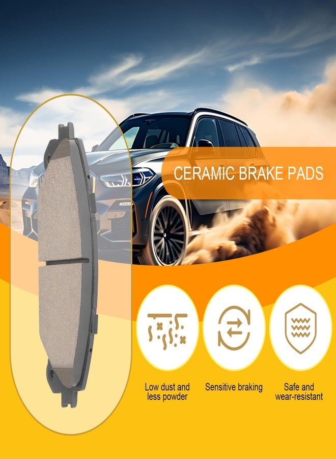 SUPLABEL HZ1324 Premium Replacement Front Brake Pad Set Compatible with Toyota Sienna Highlander Avalon Lexus RX350 RX450H Ceramic Brake Pads - Image 3