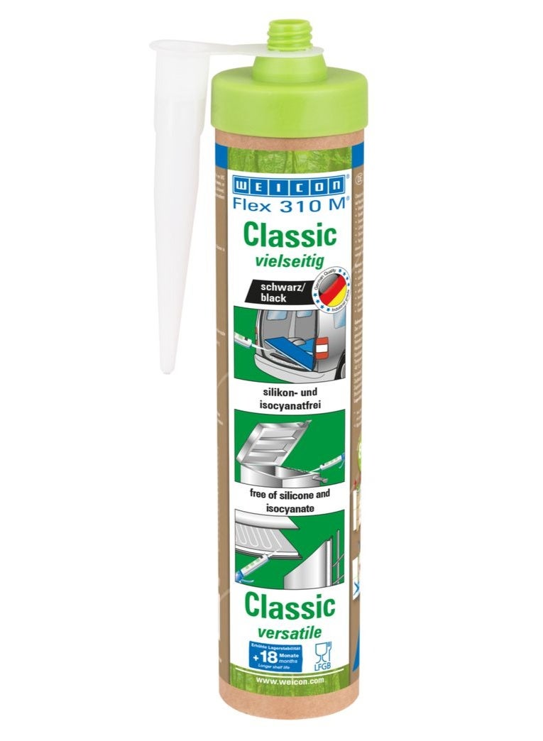 WEICON Green Tube Flex 310M Classic Black 280 ml - Image 1