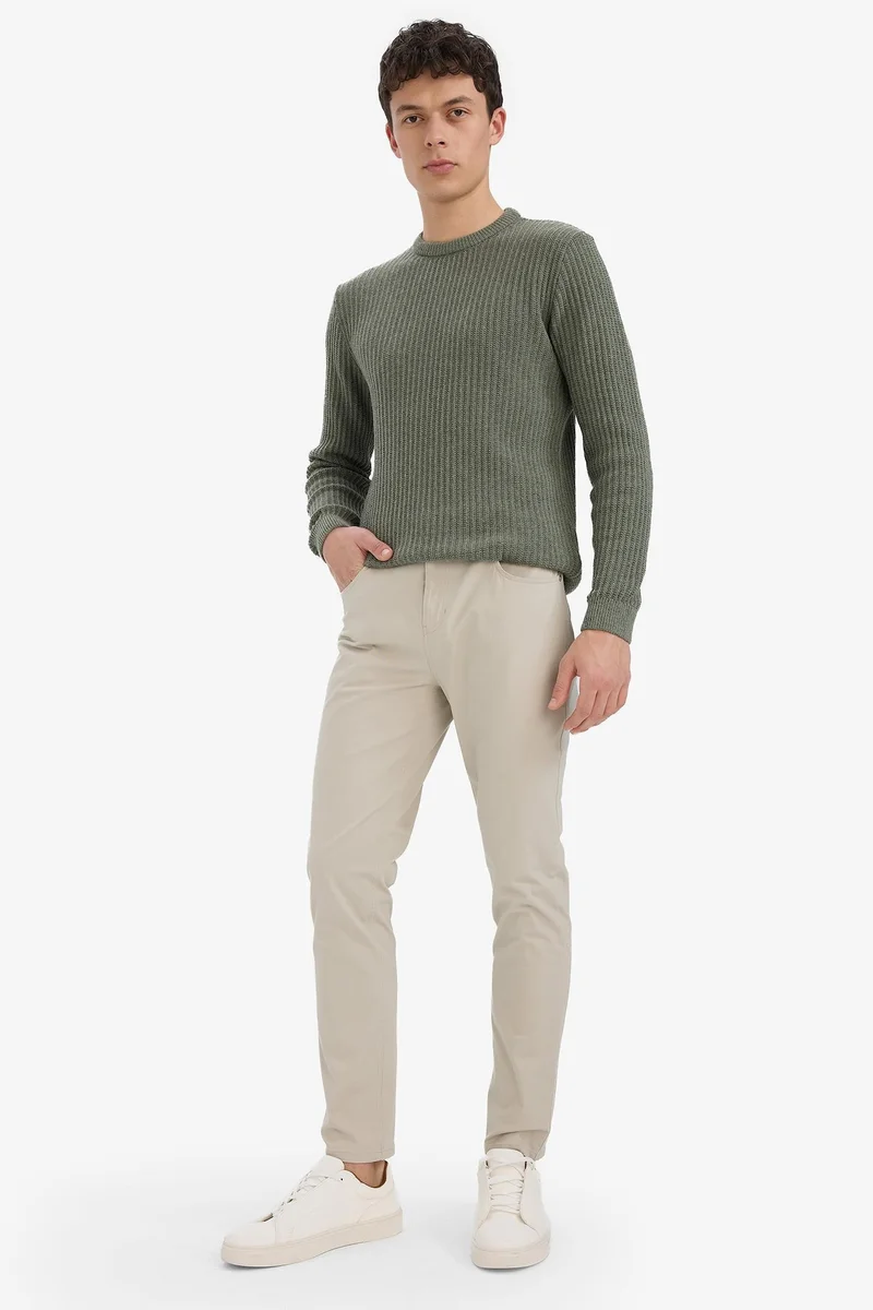 Defacto  Slim Fit Super Skinny Leg Chino Pants for Men | Best Price UAE