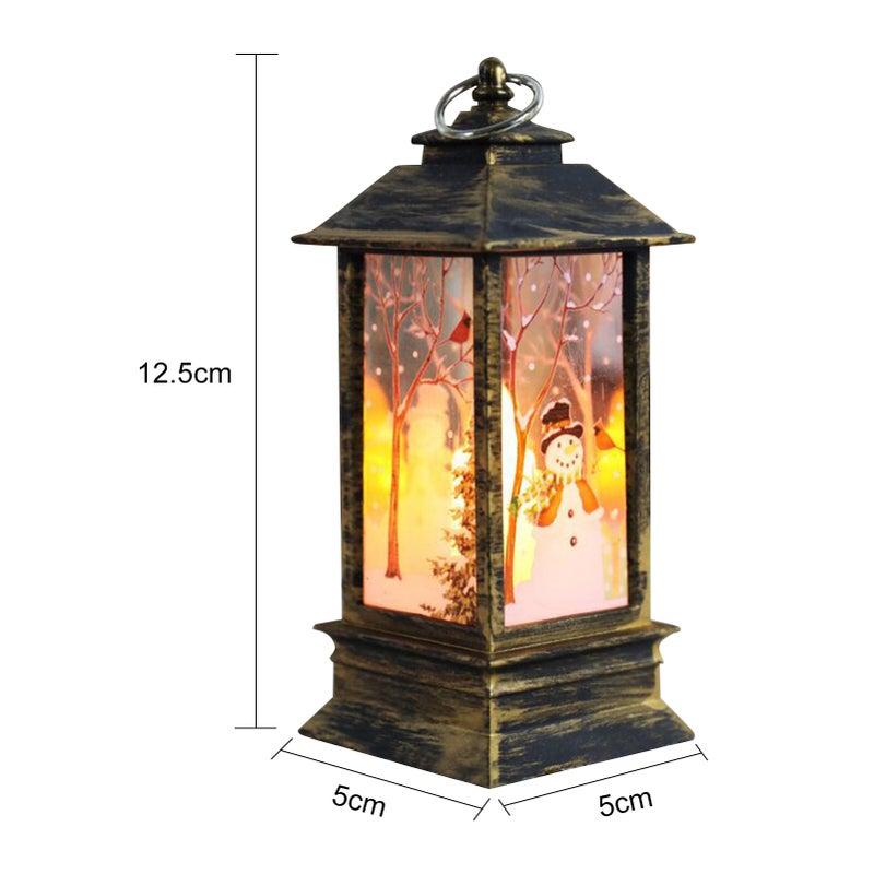Christmas Snow Globe Lantern Hang-ing Lamp LEDs Warm Night Light Batter-y Operated for Home Ornamnet Gifts - Image 3