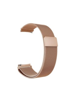 For Samsung Galaxy Watch Active 20mm Milanese Watch Band Rose Gold