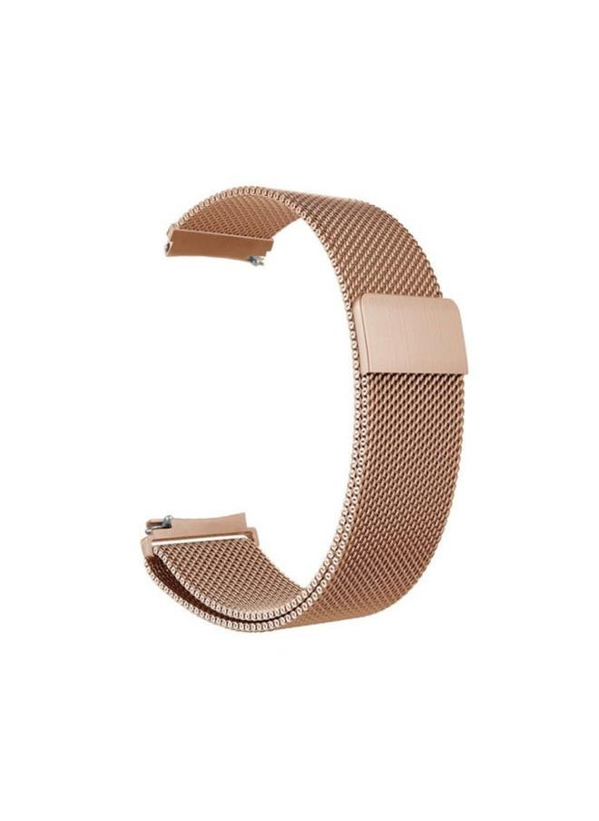 Generic - For Samsung Galaxy Watch Active 20mm Milanese Watch Band Rose Gold - Image 1