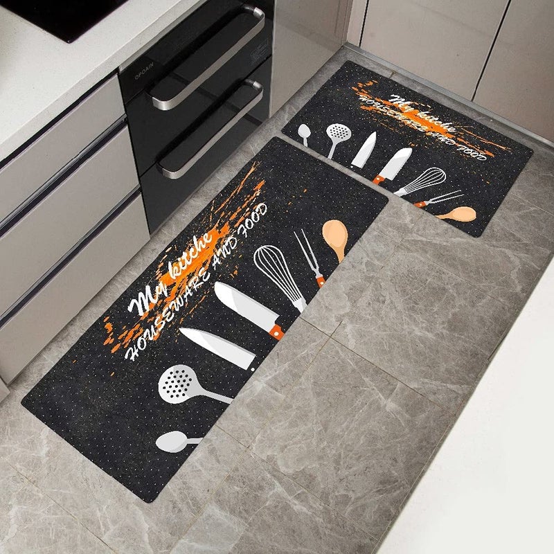 Home-Cloud Kitchen mat 6mm Fruit Printed Thick Anti Slip, Washable, Big Size, Printed, Designer Folding Kitchen Mat for Floor Home Bedroom Standard Size (40 x 120 cm 40 x 60 cm) - Image 2