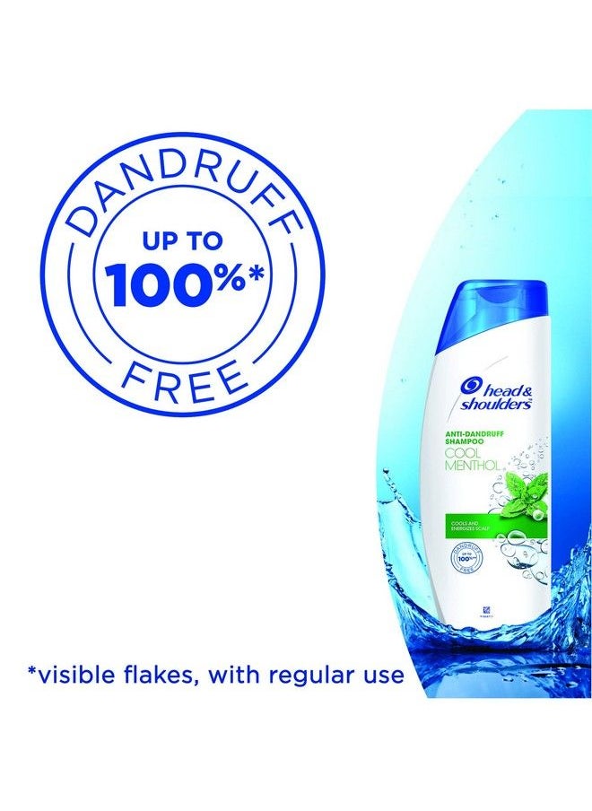Head & Shoulders Cool Menthol Anti Dandruff Shampoo 340Ml  - Image 4