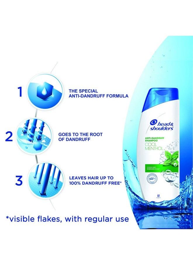 Head & Shoulders Cool Menthol Anti Dandruff Shampoo 340Ml  - Image 5