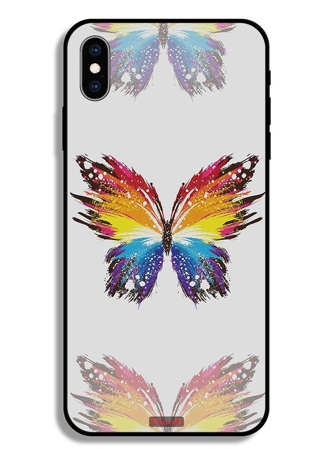 Tolwak Apple iPhone XS Protective Case Digital Art Simple Background Minimalism Butterfly - Image 2