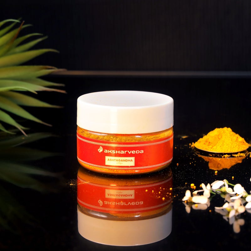 Aksharveda Ashtagandha Powder for Tilak | Traditional Chandan Tilak for Pooja & Religious Rituals - Image 2