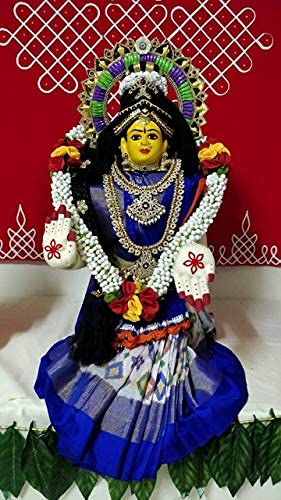 Daedal crafters Fabric Hands for Goddess Decoration, Varalakshmi Devi Hands for Pooja Decor, Gowri Doll Reusable Cotton Fabric Hands for Varalakshmi Pooja Festival - Image 2
