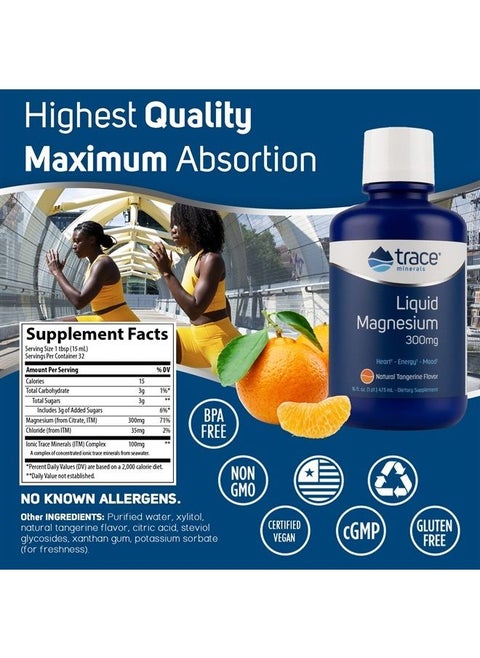 Research Liquid Magnesium 300 Mg, 16 Fl oz
