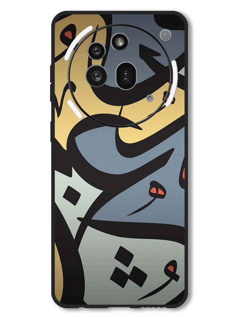 Theodor Case Compatible with Nothing Phone 3a Pro Protection Shockproof Bumper Cover Arabic Design - Image 1