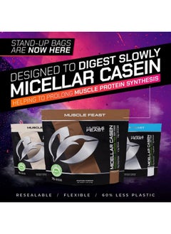 Muscle Feast Micellar Casein Protein | All Natural, Pasture Raised, Hormone Free, Soy Free Slow Absorbing Pure European Micellar Casein | 19G Protein, 88 Calories | Vanilla 2Lb | 37 Servings  - Image 2
