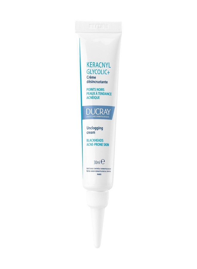 Ducray Keracnyl Glycolic+ Unclogging Cream 30ml Unclogging cream against black heads and acne prone skins.