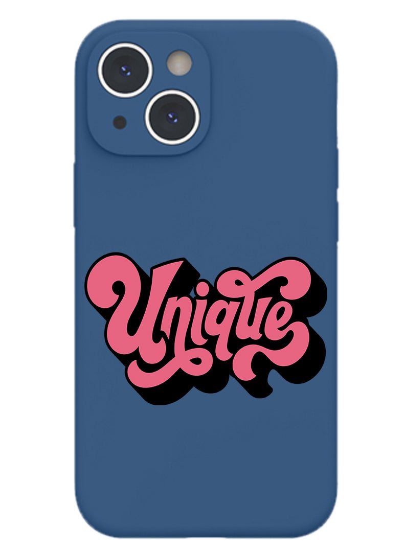 Theodor Protective Slim Fit Case Liquid Silicone Cover with Full Body Protection Anti-Scratch Shockproof Case For iPhone 15 Plus Blue  - Up & Go copy - Image 1