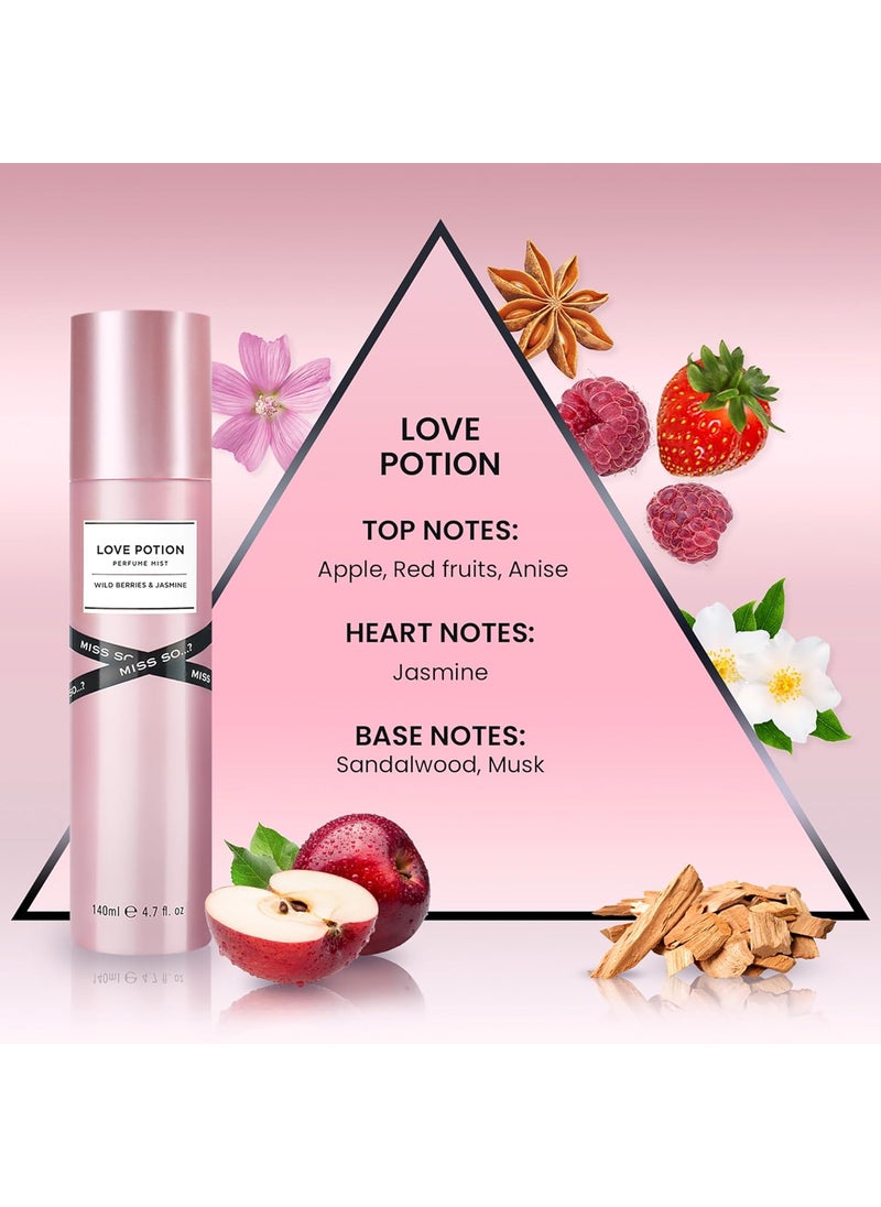 So..? So Love Potion Perfume Mist  Woody Floral Body Spray for Women  Perfume for Women with 6 Hour Wear  Vegan Body Mist  47 oz  - Image 2