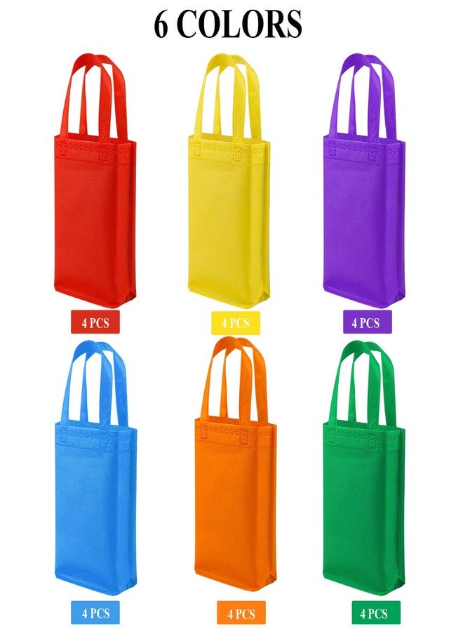 Elcoho 24 Non-woven Party Favor Bags - 9.8x9.8x3 Inch Reusable Gift Tote Bags with Handles for Wedding & Birthday Parties - Image 3