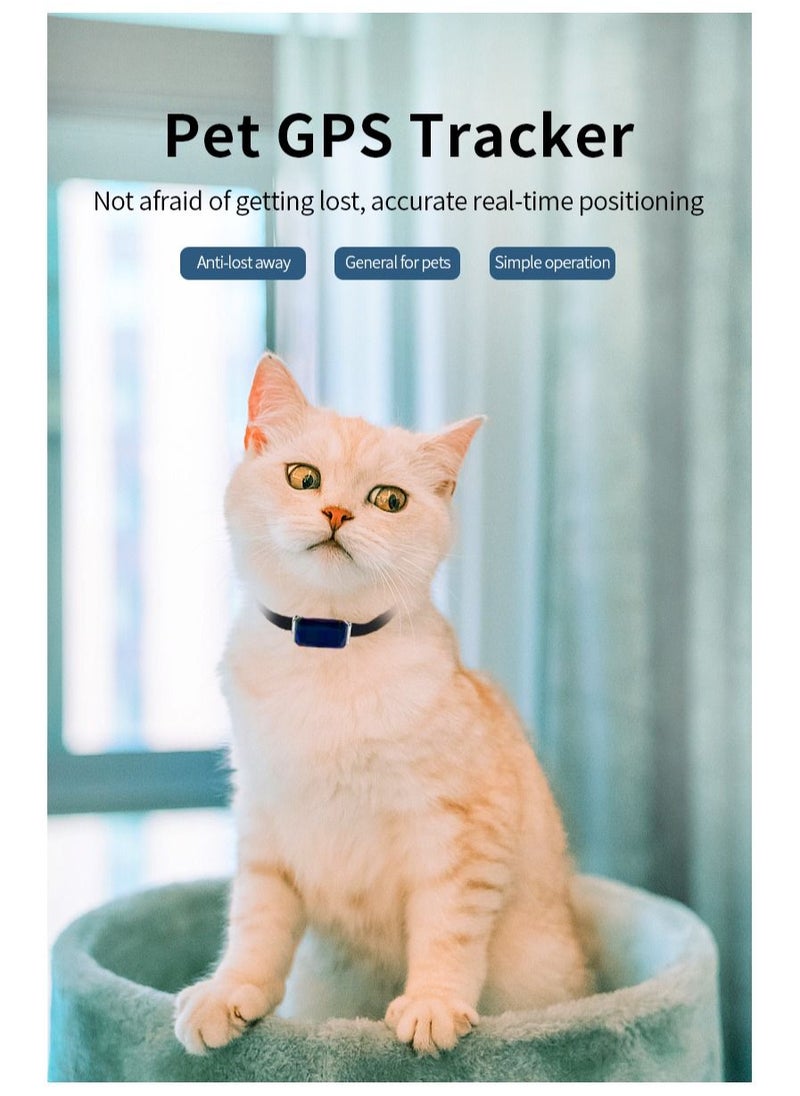 Generic - Pet GPS Tracker Collar Gps Tracker for Cats and Dogs Smart Pet Locator Anywhere Waterproof - Image 1