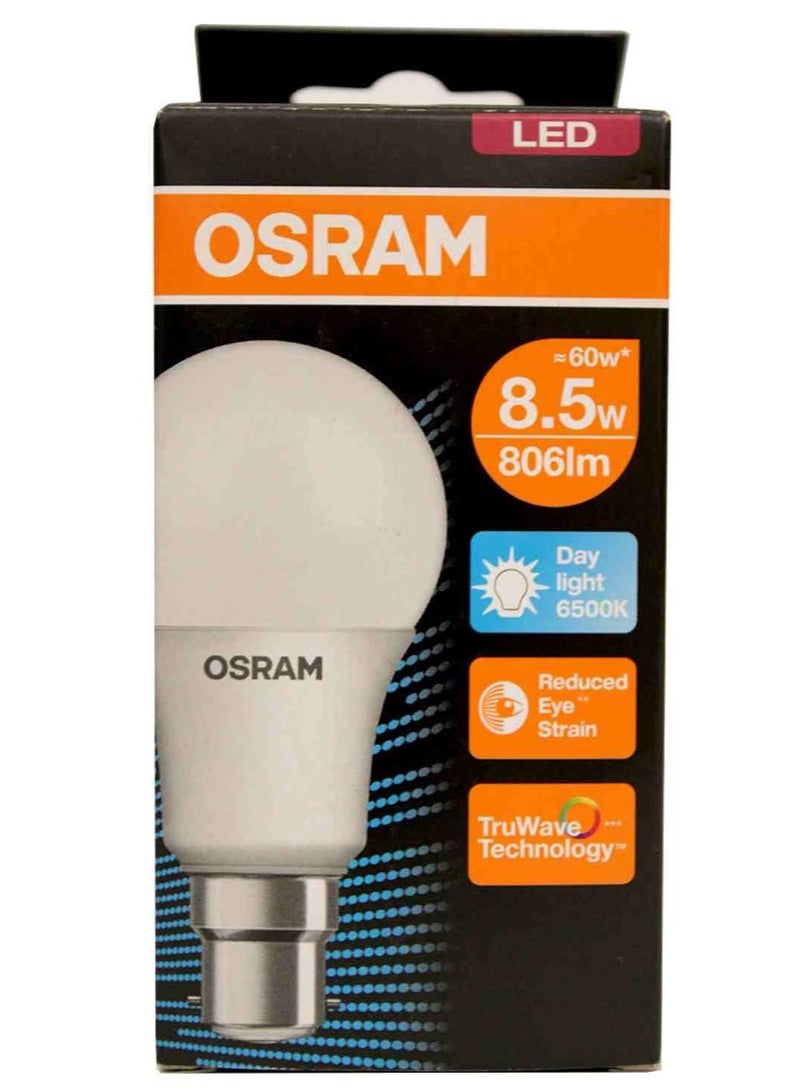 OSRAM 806Lm Led Value Classic A60 Cool Day White Frosted Screw Type 8.5W 3 Pcs Pack - Image 1